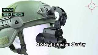 عینک دید در شب دیجیتال 2K، کلاه ایمنی NVG نصب شده برای تاکتیکی، شکار، PVS-14 Night Vision Monoc